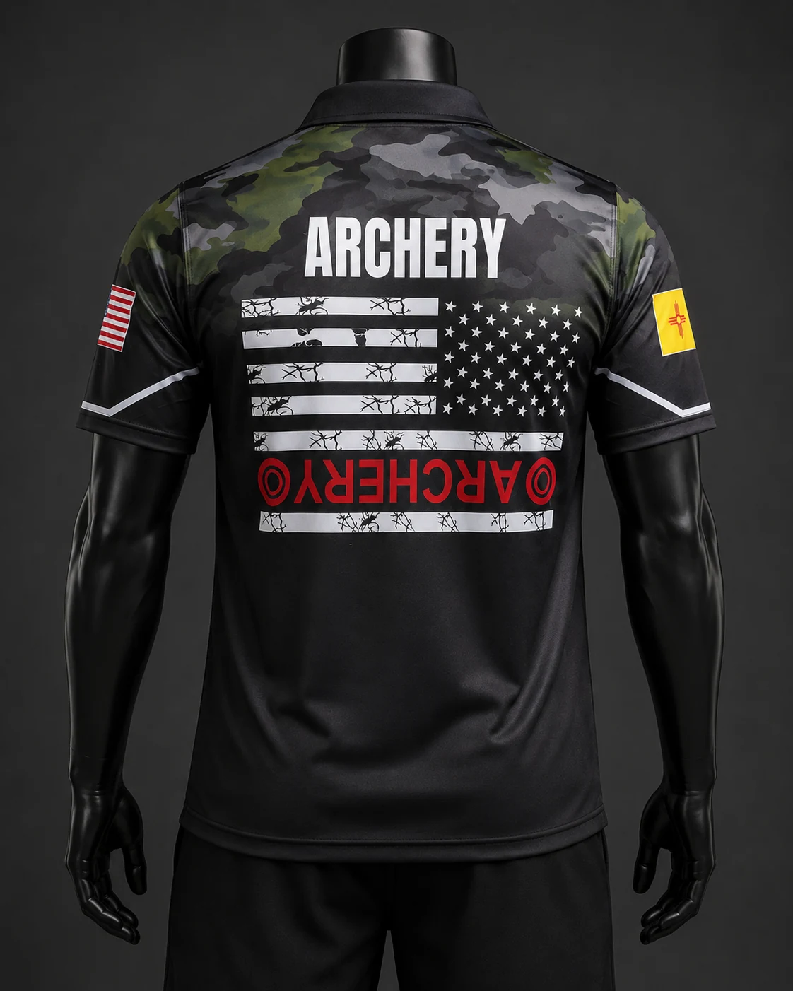 Custom Performance Polo Shirt Back view