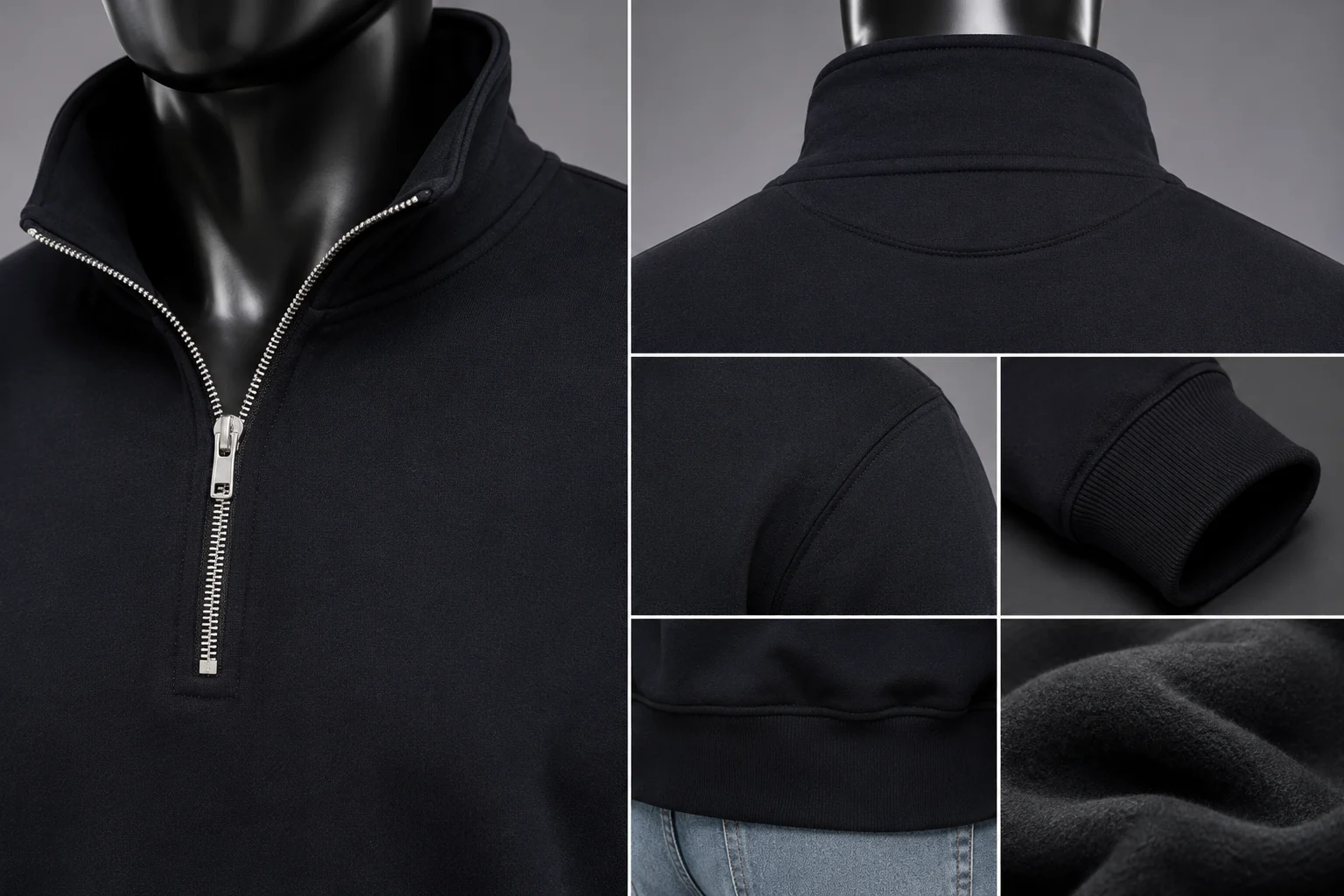 Quarter-Zip Pullover Detail view