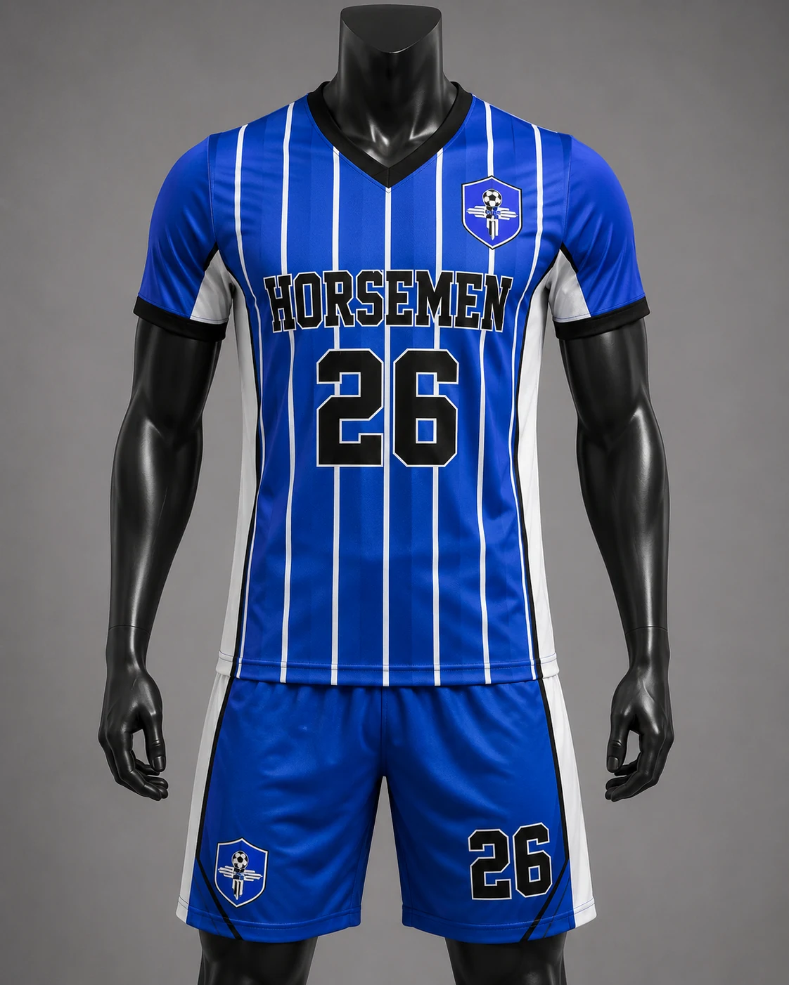 Blue & White Soccer Set
