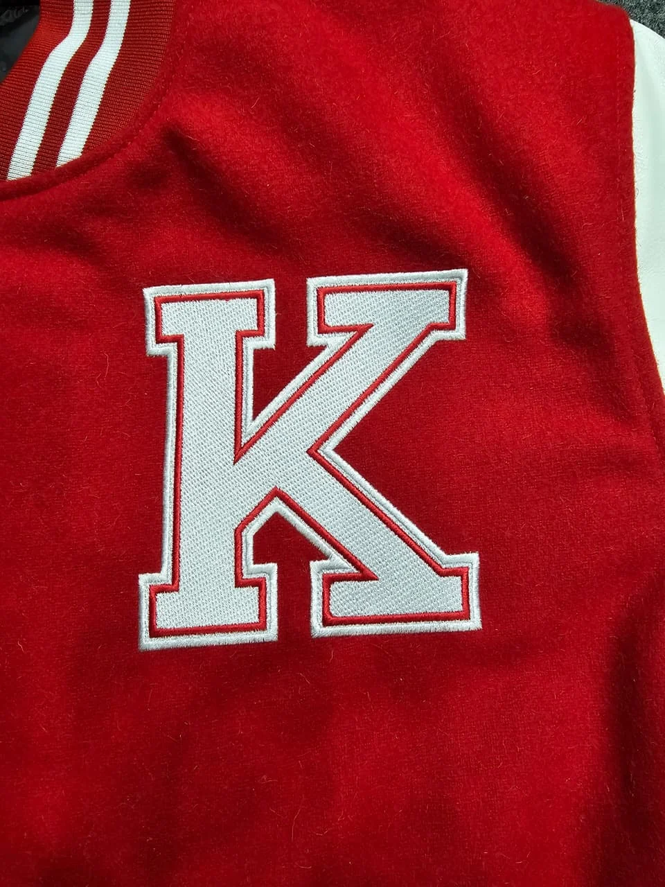 Custom Varsity Jacket Letter detail view