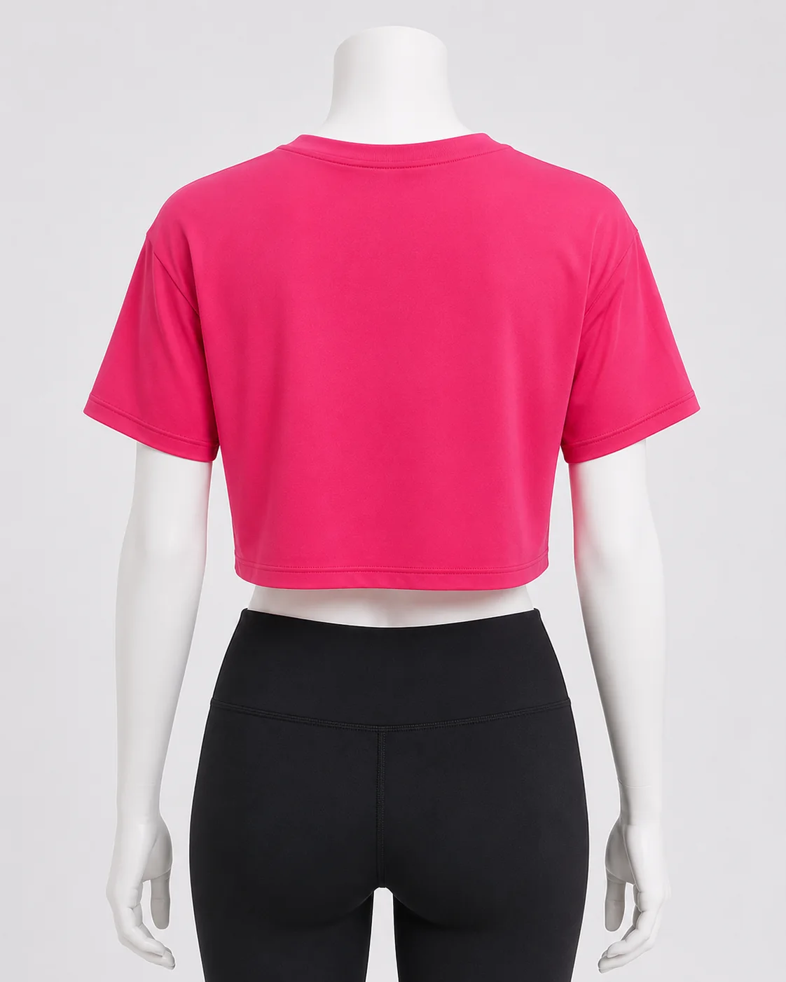 Women's Activewear Crop Top Full back view
