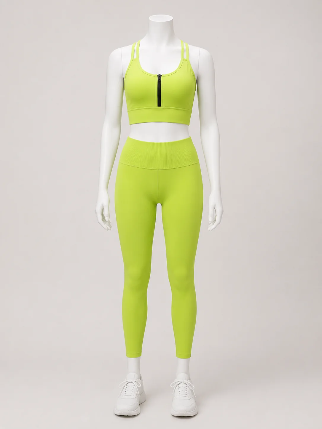 Women's Yoga & Gym Set Zip, racerback, waistband and fabric details