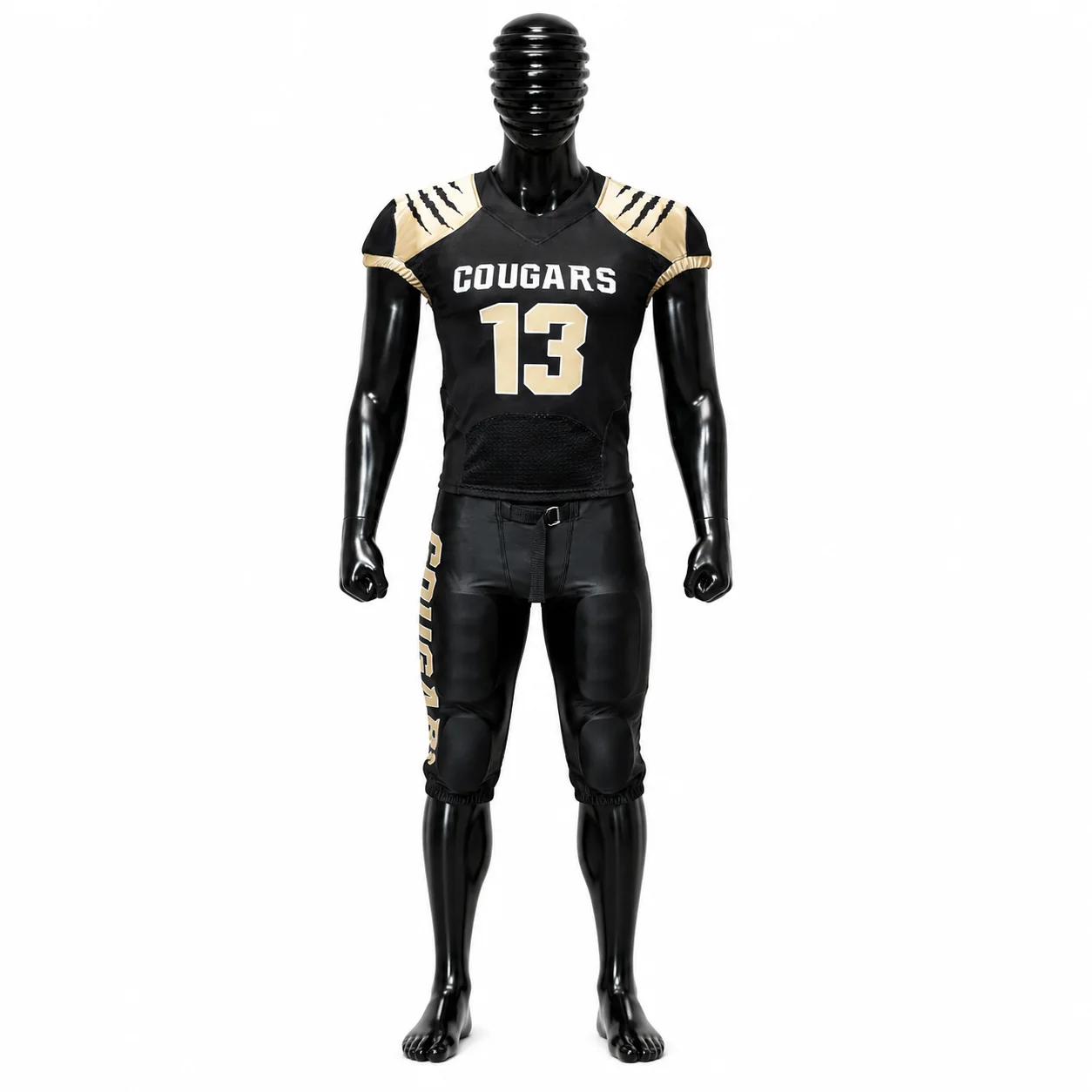 Black & Gold American Football Uniform