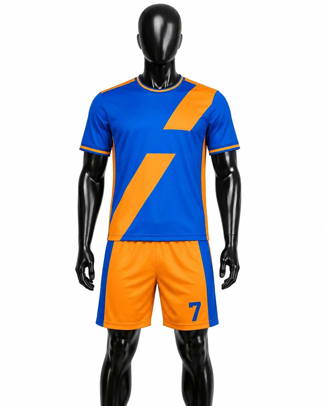 Royal Blue & Orange Soccer Uniform