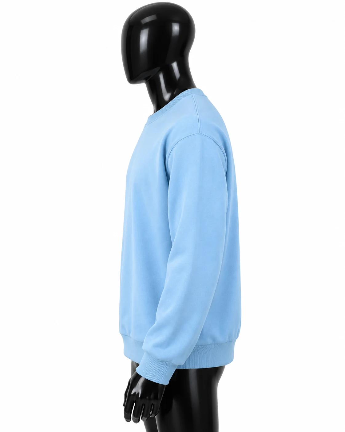 Light Blue Custom Crewneck Sweatshirt Left side view
