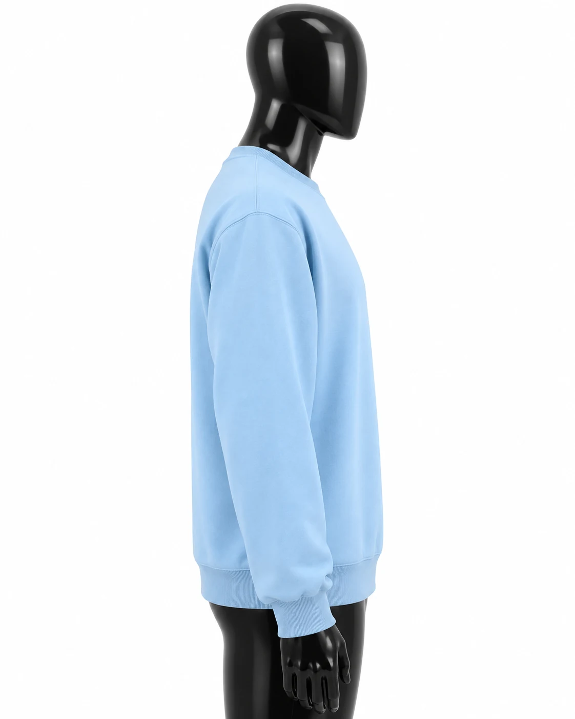 Light Blue Custom Crewneck Sweatshirt Right side view