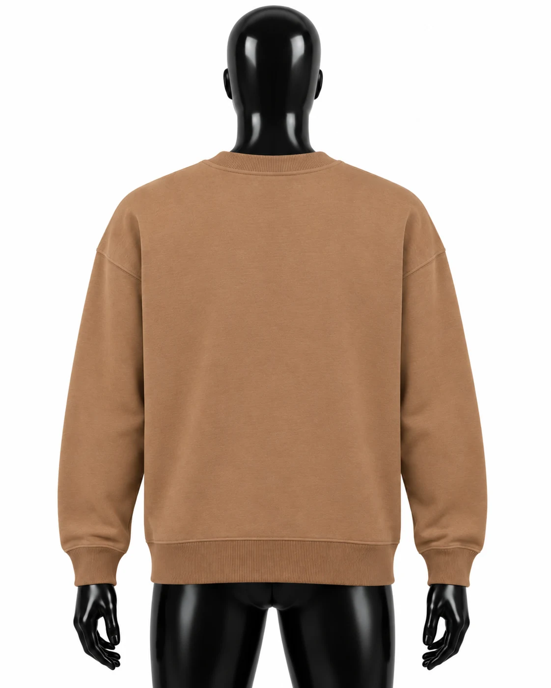 Camel Brown Custom Crewneck Sweatshirt Back view