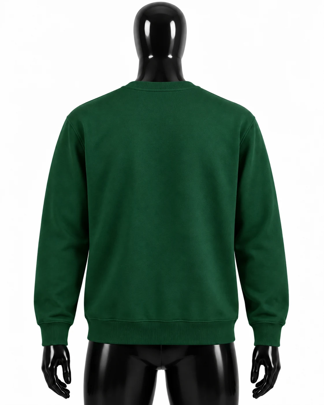 Forest Green Custom Crewneck Sweatshirt Back view