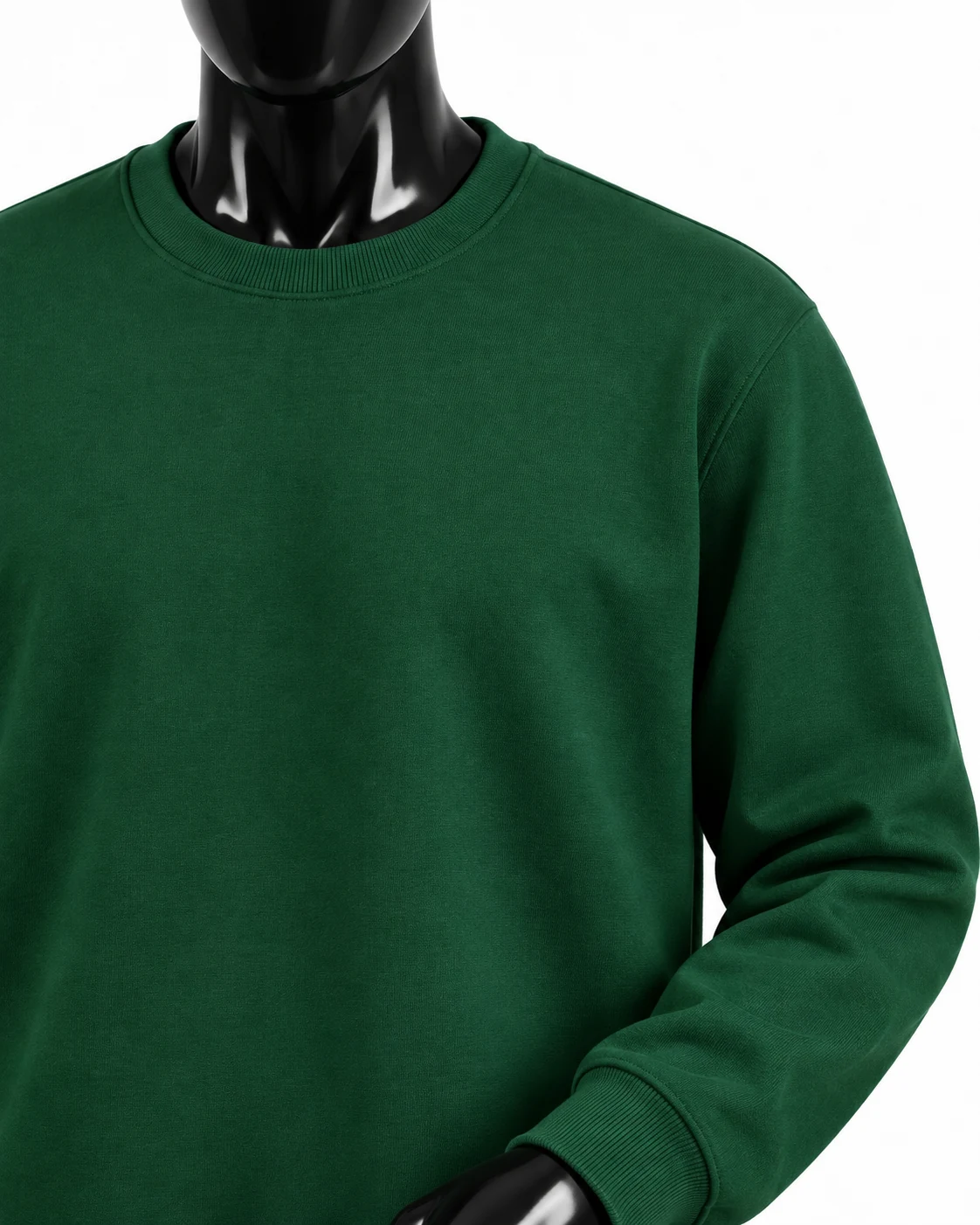 Forest Green Custom Crewneck Sweatshirt Detail view