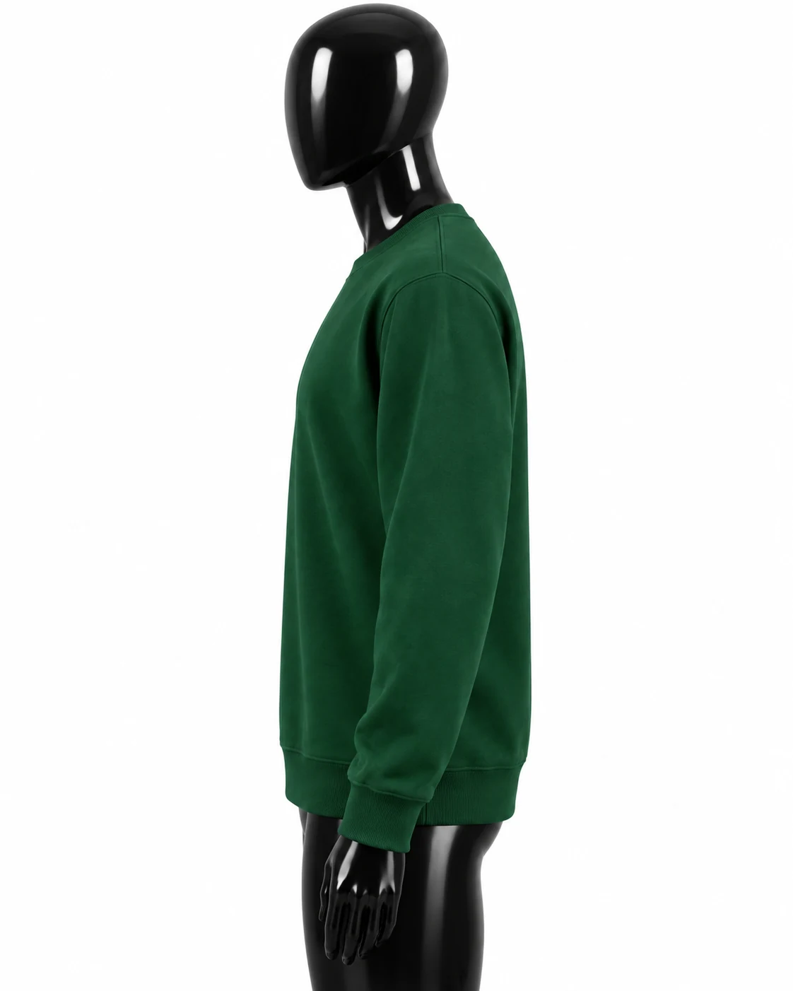 Forest Green Custom Crewneck Sweatshirt Left side view