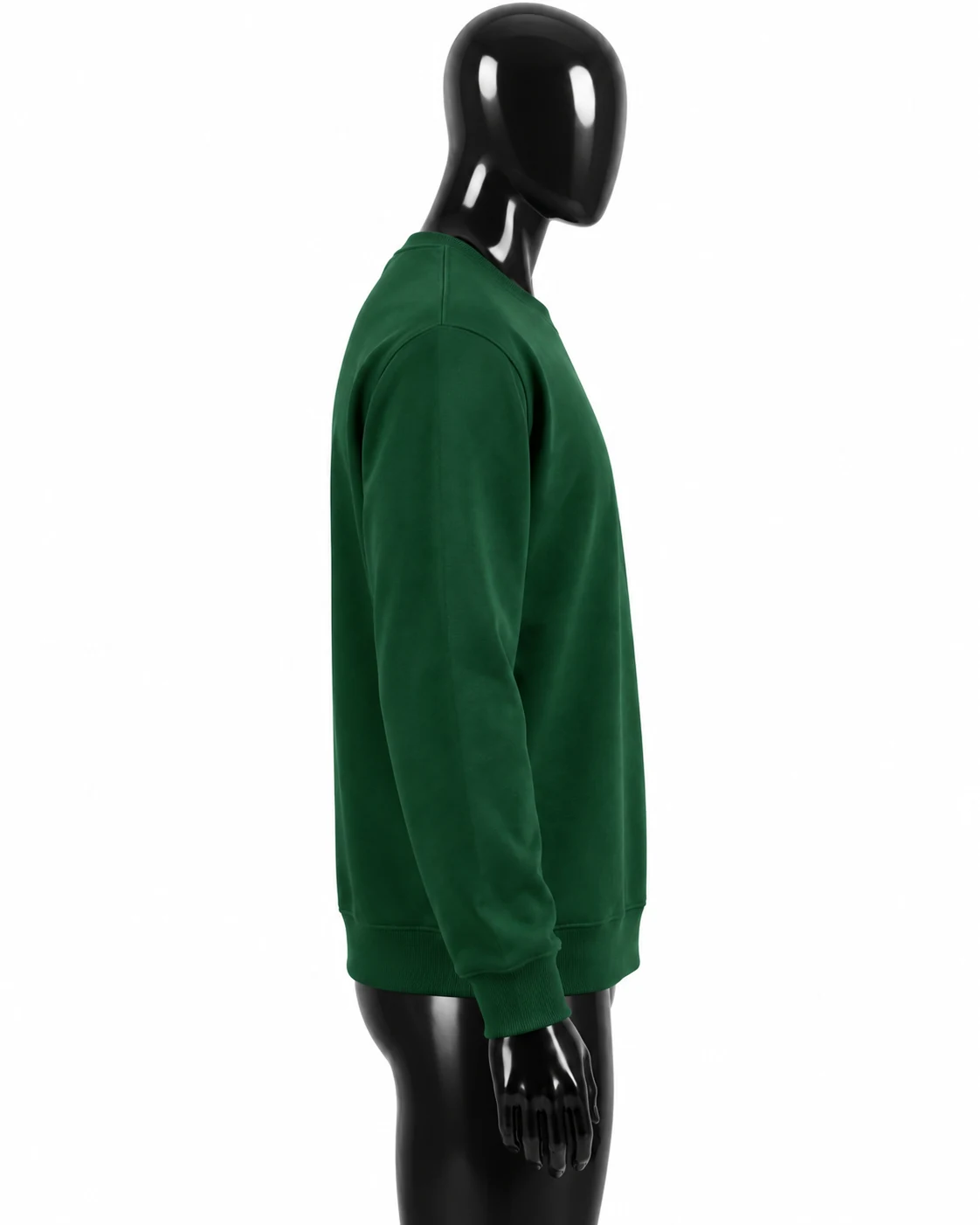 Forest Green Custom Crewneck Sweatshirt Right side view