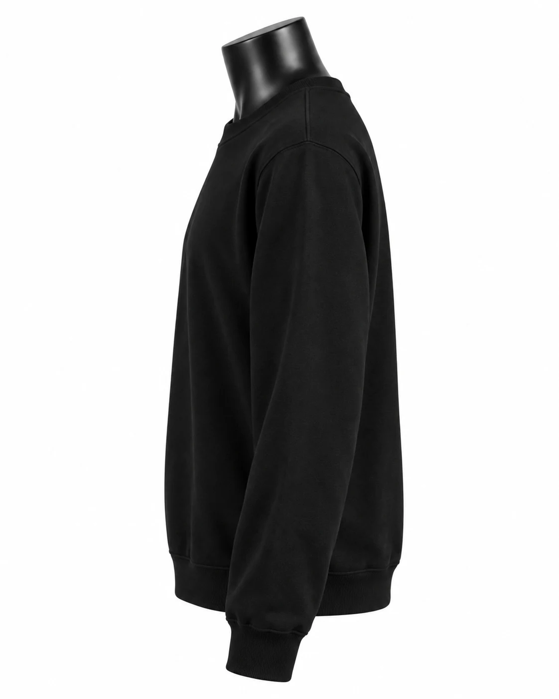 Black Custom Crewneck Sweatshirt Right side view