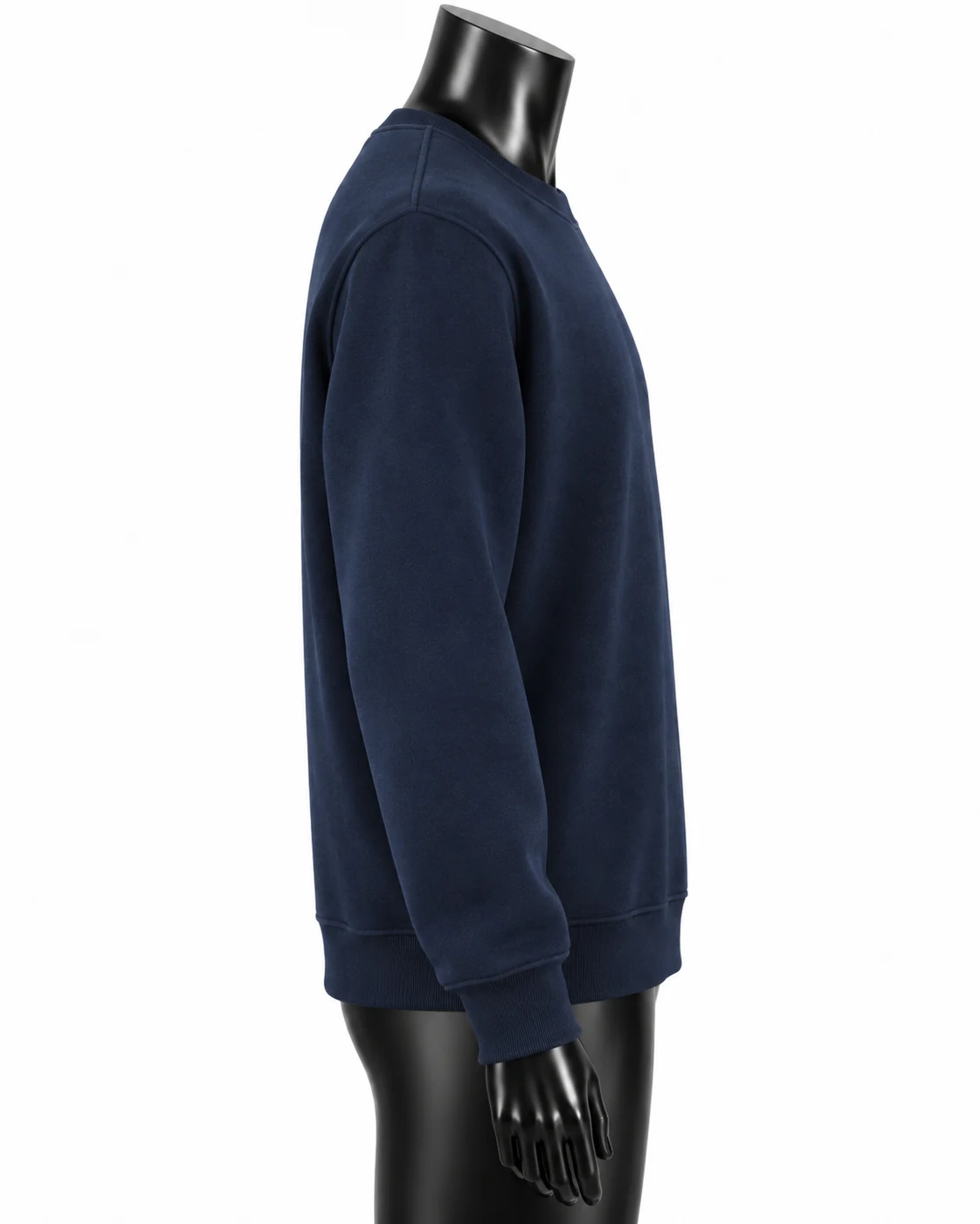 Navy Blue Custom Crewneck Sweatshirt Left side view