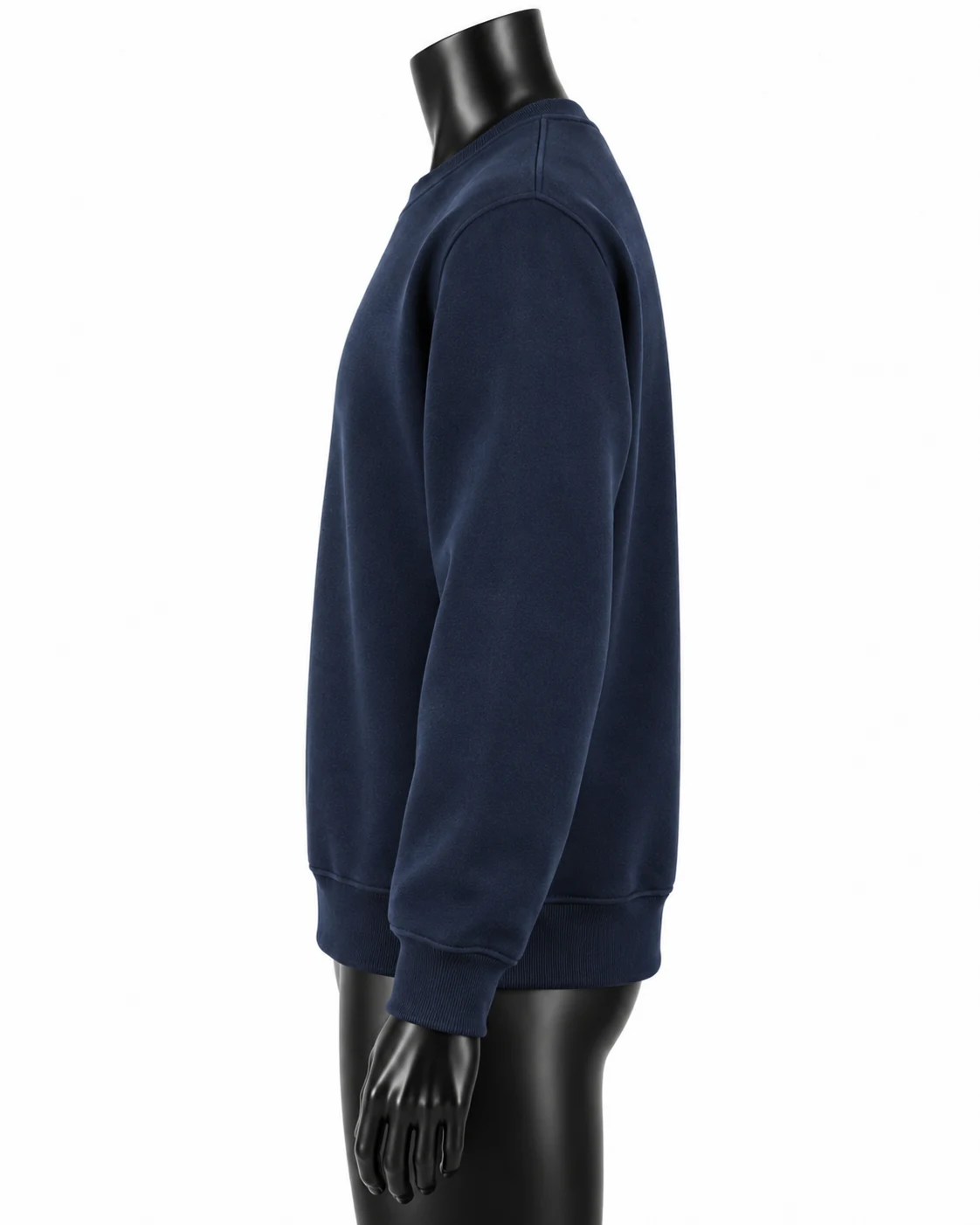 Navy Blue Custom Crewneck Sweatshirt Right side view
