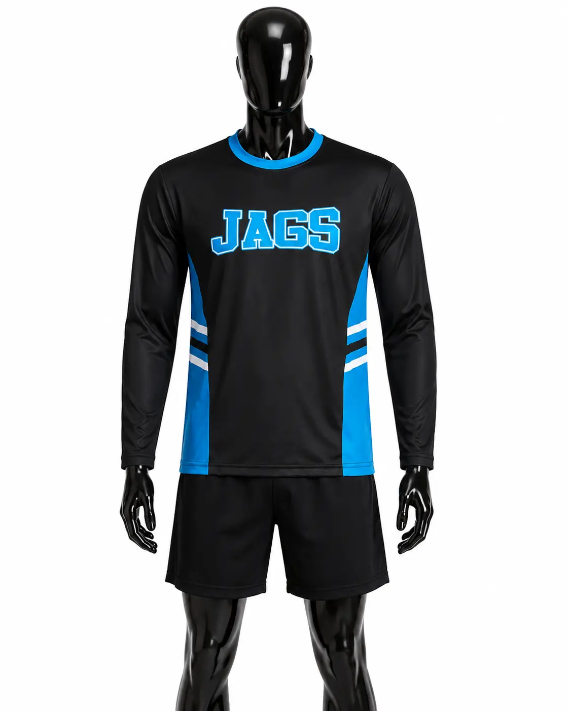 Black, Cyan & White JAGS Full Sleeve T-Shirt