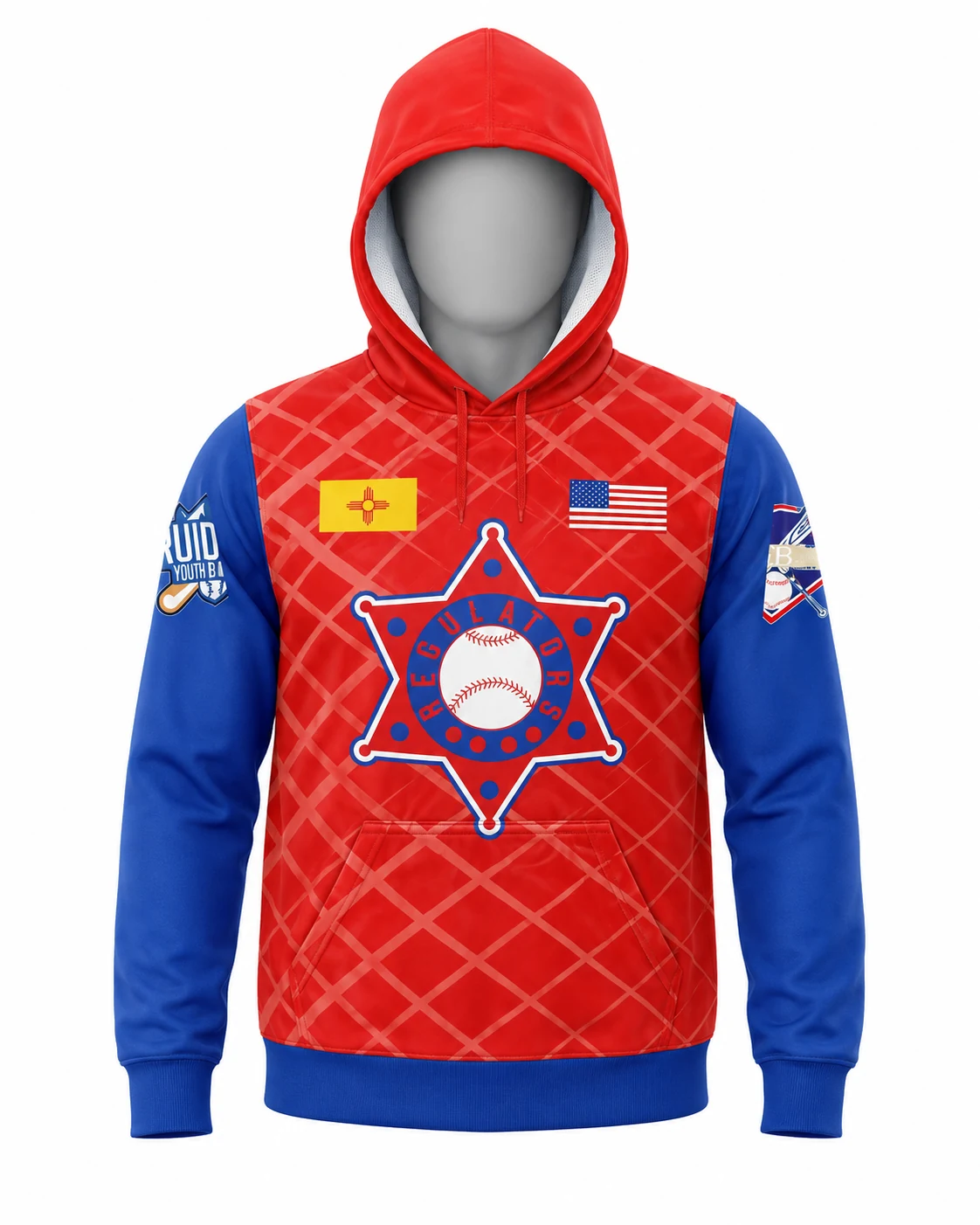 Red & Royal Blue Regulators Baseball Hoodie