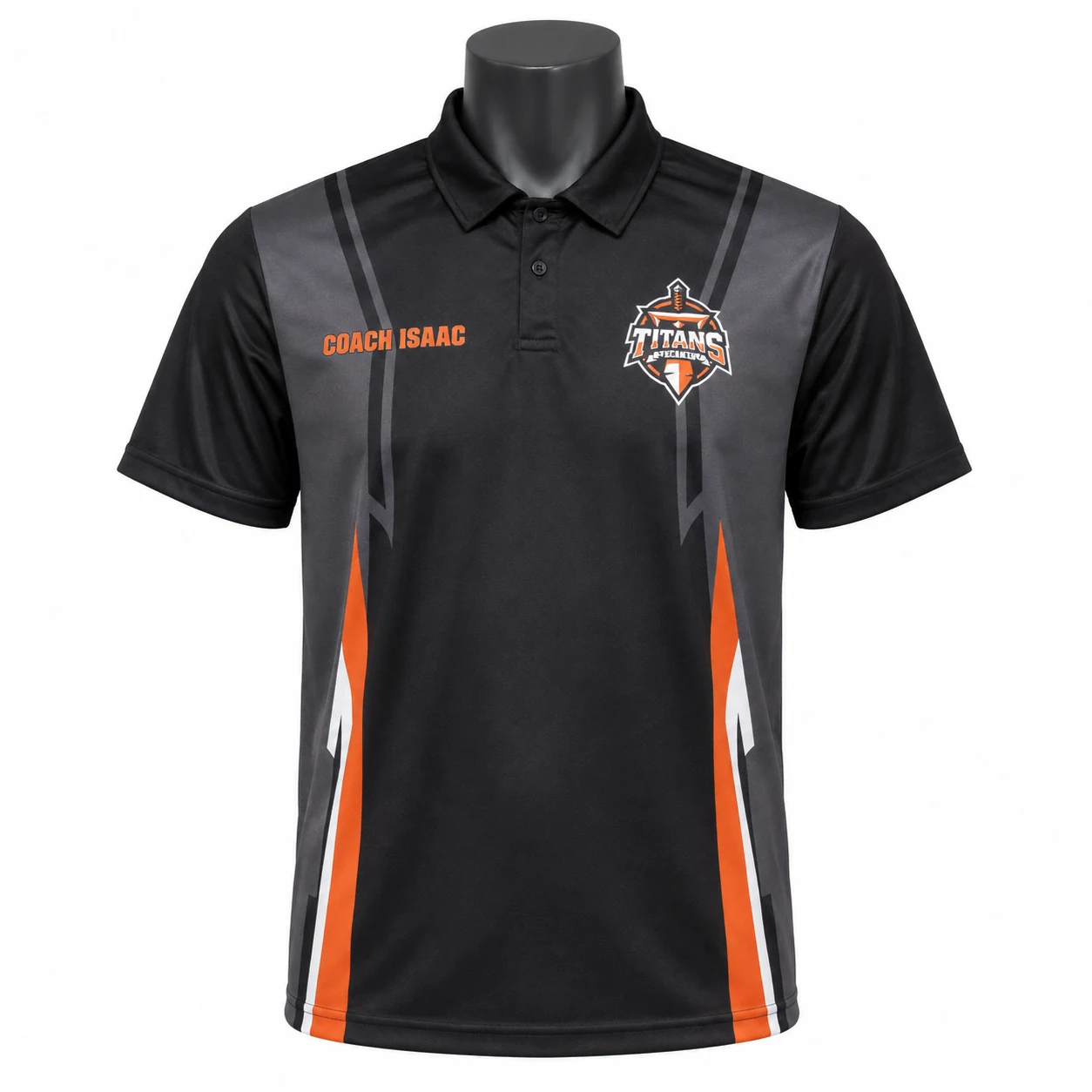 Black & Orange Titans Polo Shirt