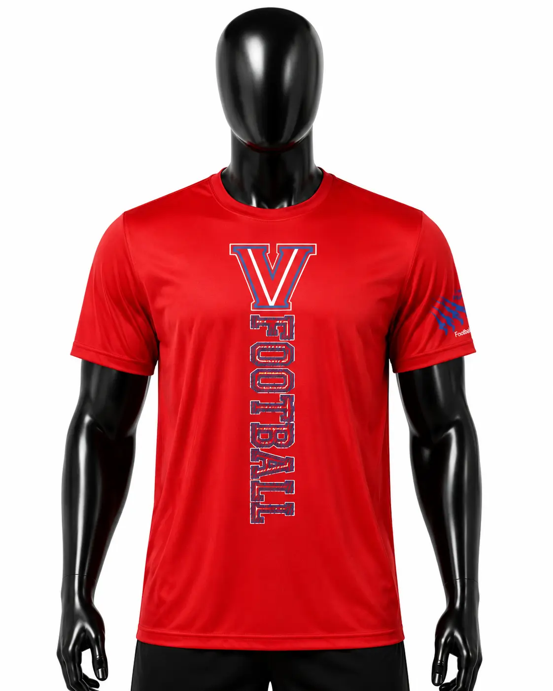 Red Victory Football Performance T-Shirt