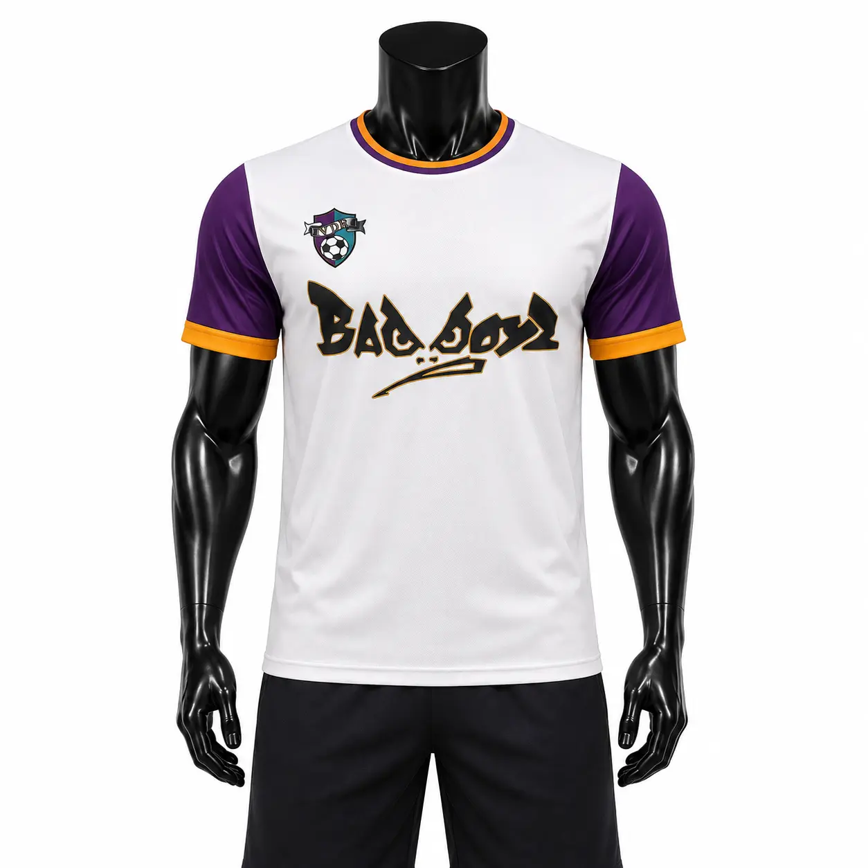 White, Purple & Gold Bad Boyz T-Shirt